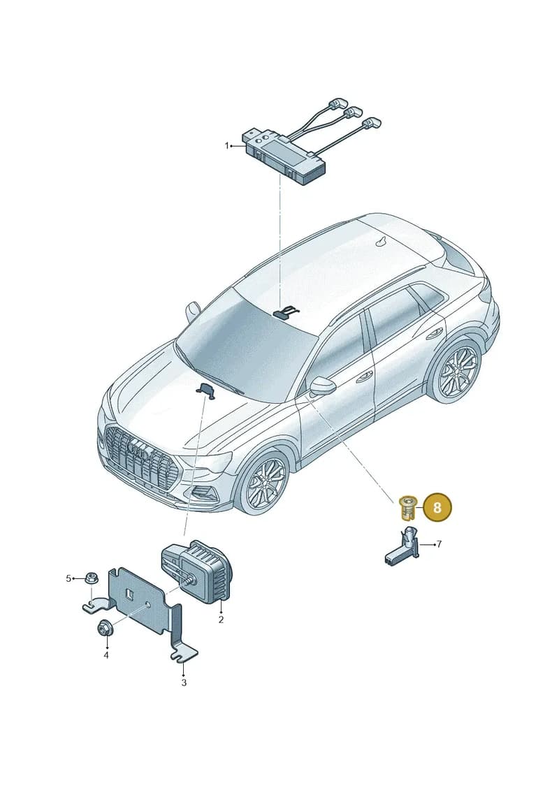 8Z0919242ADT4 — Audi Q4 Sportback (2021-2022) diagram 89a951400, position 8