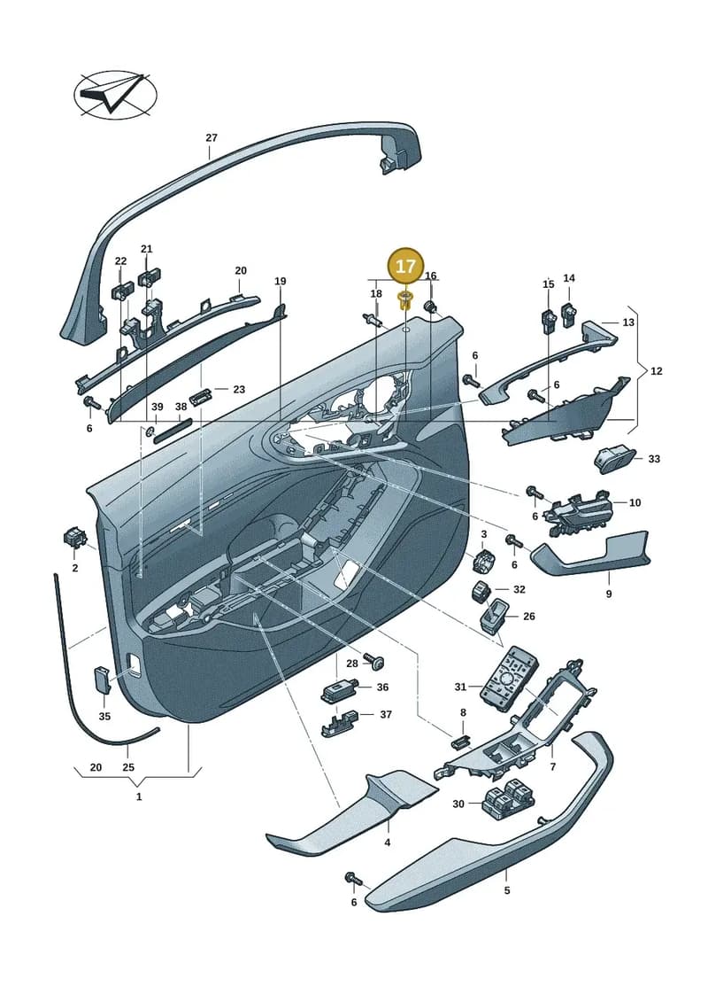 8Z0919242ADT4 — Audi A5 Limo 2.0 (2024-) diagram 8wh867000, position 17