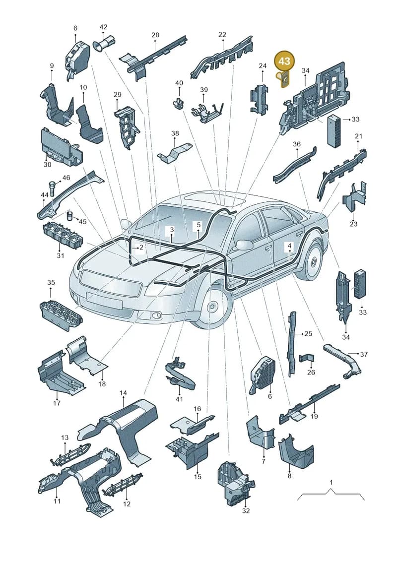 8Z0971506 — Audi A8/S8/qu. lang    08> (2007-) diagram 291971800, position 43