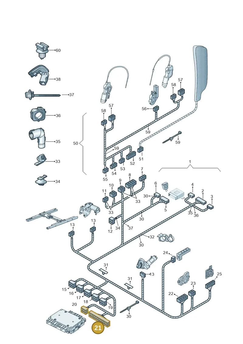 8Z0972883A — Skoda OCTAVIA/COMBI/4X4      04> (2004-) diagram 419972260, position 21