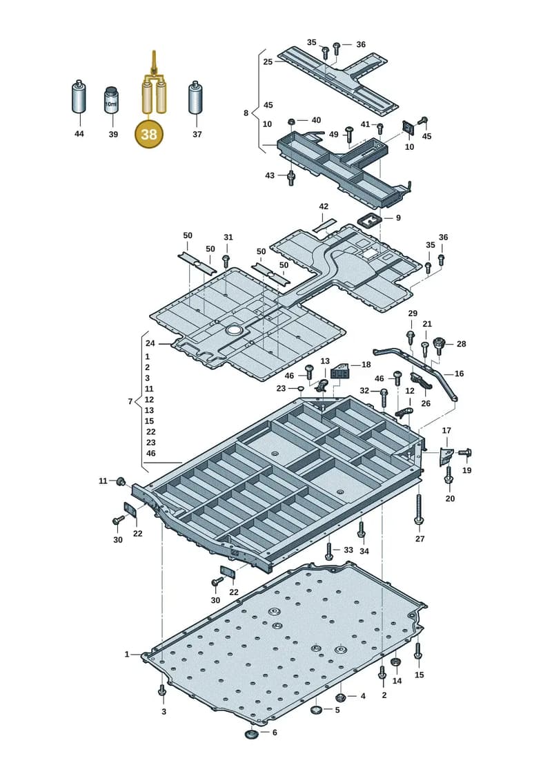 D004556M2 — Audi RS e-tron GT (2020-2025) diagram 4j1915520, position 38