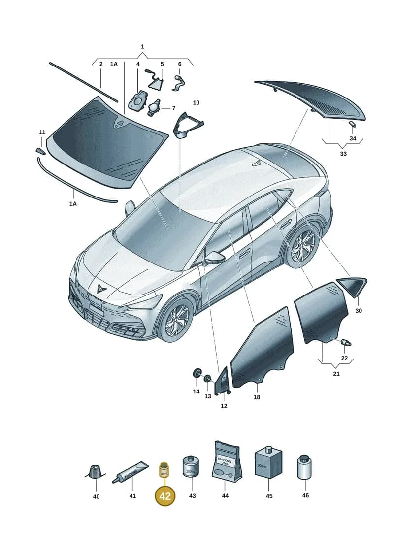 D181260M1 — SEAT CUPRA Tavascan (2023-) diagram 20h845000, position 42