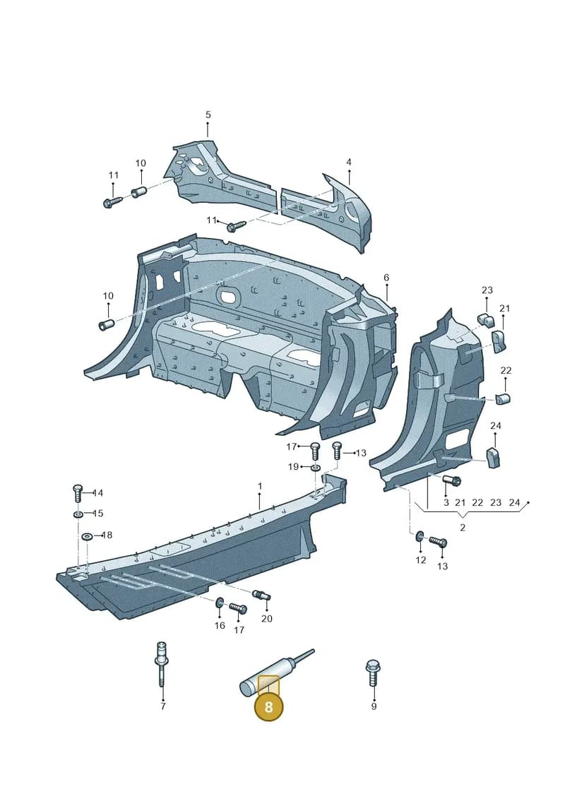 D190152M2 — Audi R8 Spyder (2015-2024) diagram 872800900, position 8