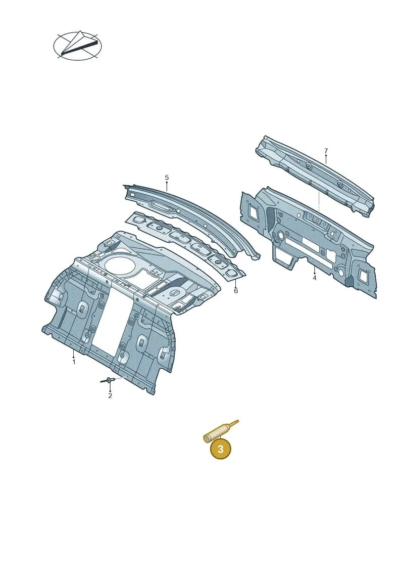 D190152M2 — Audi A8 (2017-2025) diagram 838813000, position 3