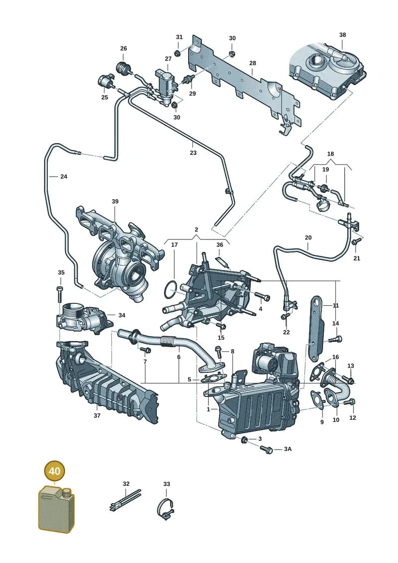 D600200A2 — Volkswagen Transporter Multivan (2019-2024) diagram 7fp131010, position 40