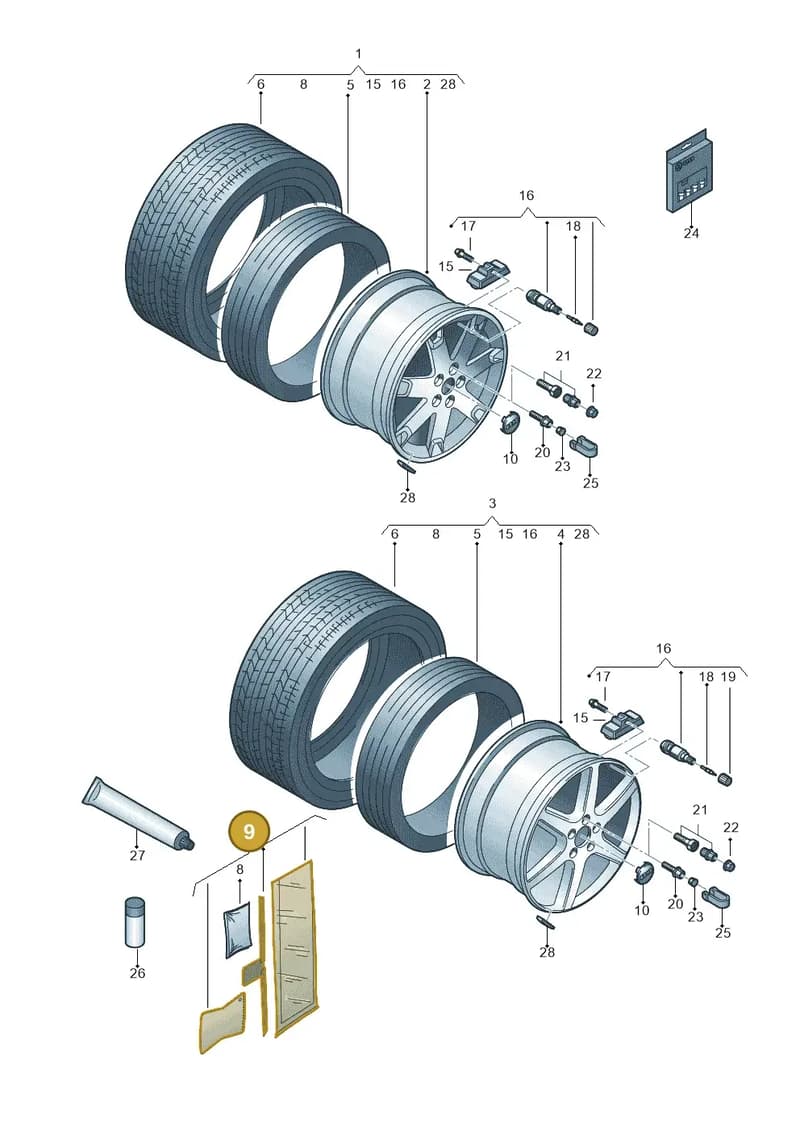 G003010A2 — Audi A8/S8/qu. lang (2003-2007) diagram 291601710, position 9