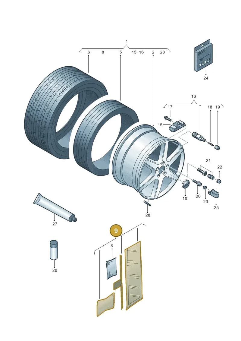 G003010A2 — Audi A6 2.7 TDI (2008-2011) diagram 448601710, position 9