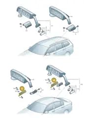 JKV860118 Volkswagen Bracket for Taxi Sign