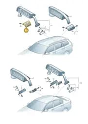 JKV860153A Volkswagen Mounting for Taxi Sign