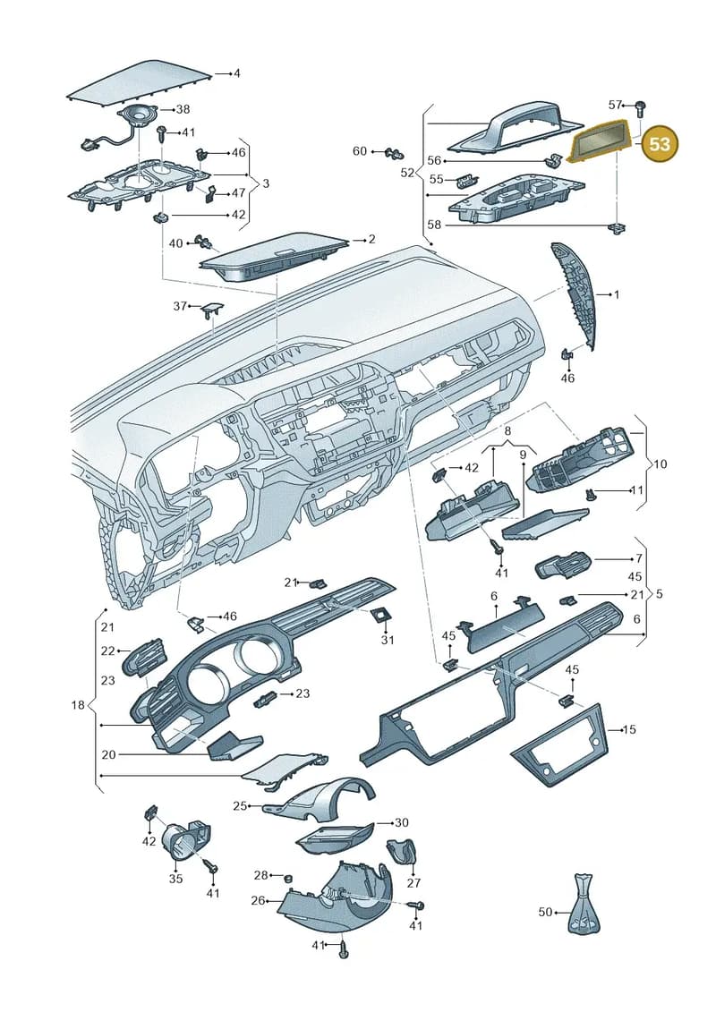 JKV863261 — Volkswagen Touran (2015-2025) diagram 869857100, position 53