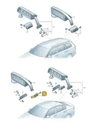 JKV919038B Volkswagen Mounting for Taxi Sign