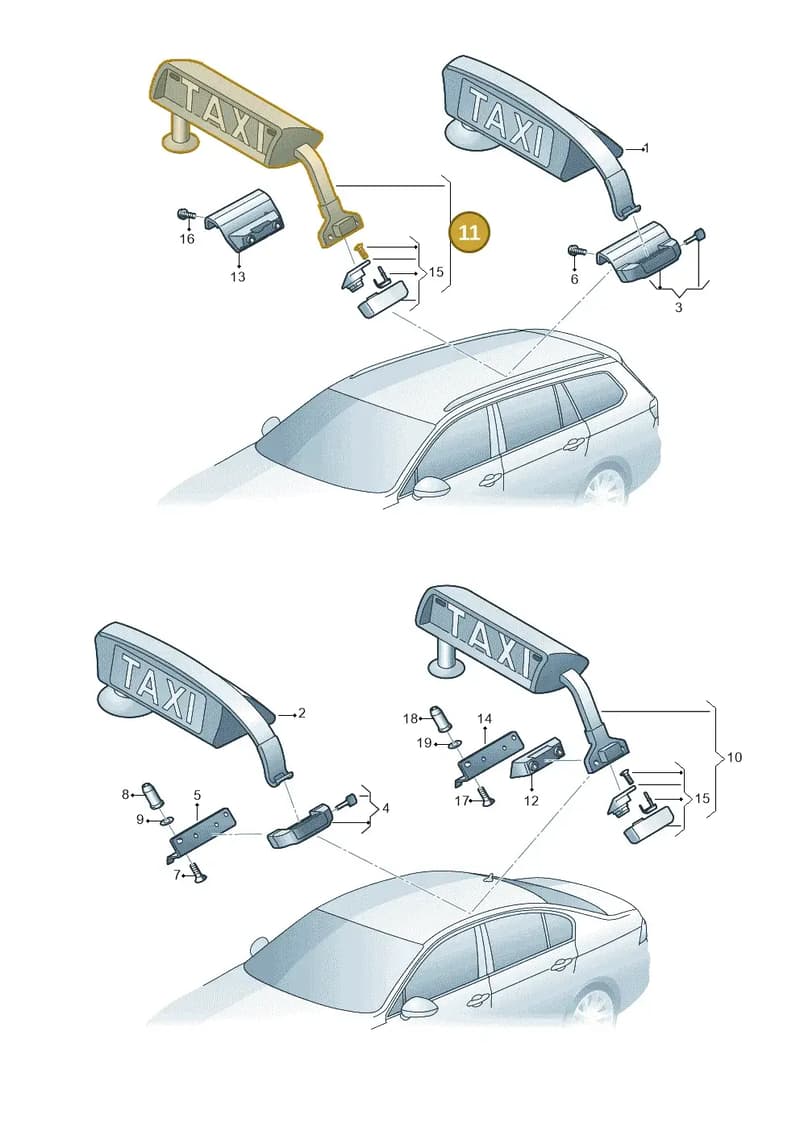 JKV919039 — Volkswagen Passat Saloon (2014-2024) diagram 793941800, position 11