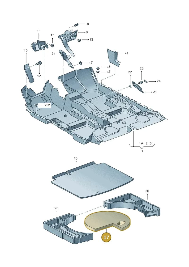 JNV012072A — SEAT Leon Stylance (2010-2012) diagram 456863000, position 17