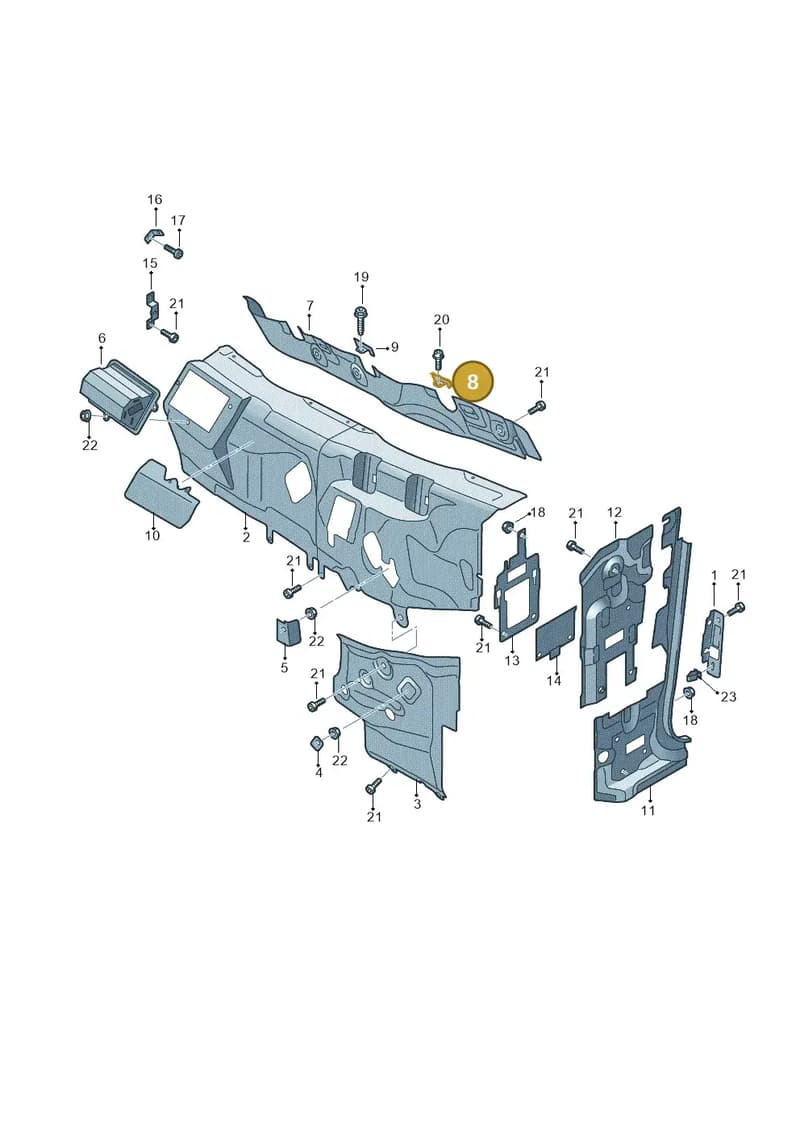 JNV805324 — Audi Q5 (2016-2025) diagram 896800055, position 8