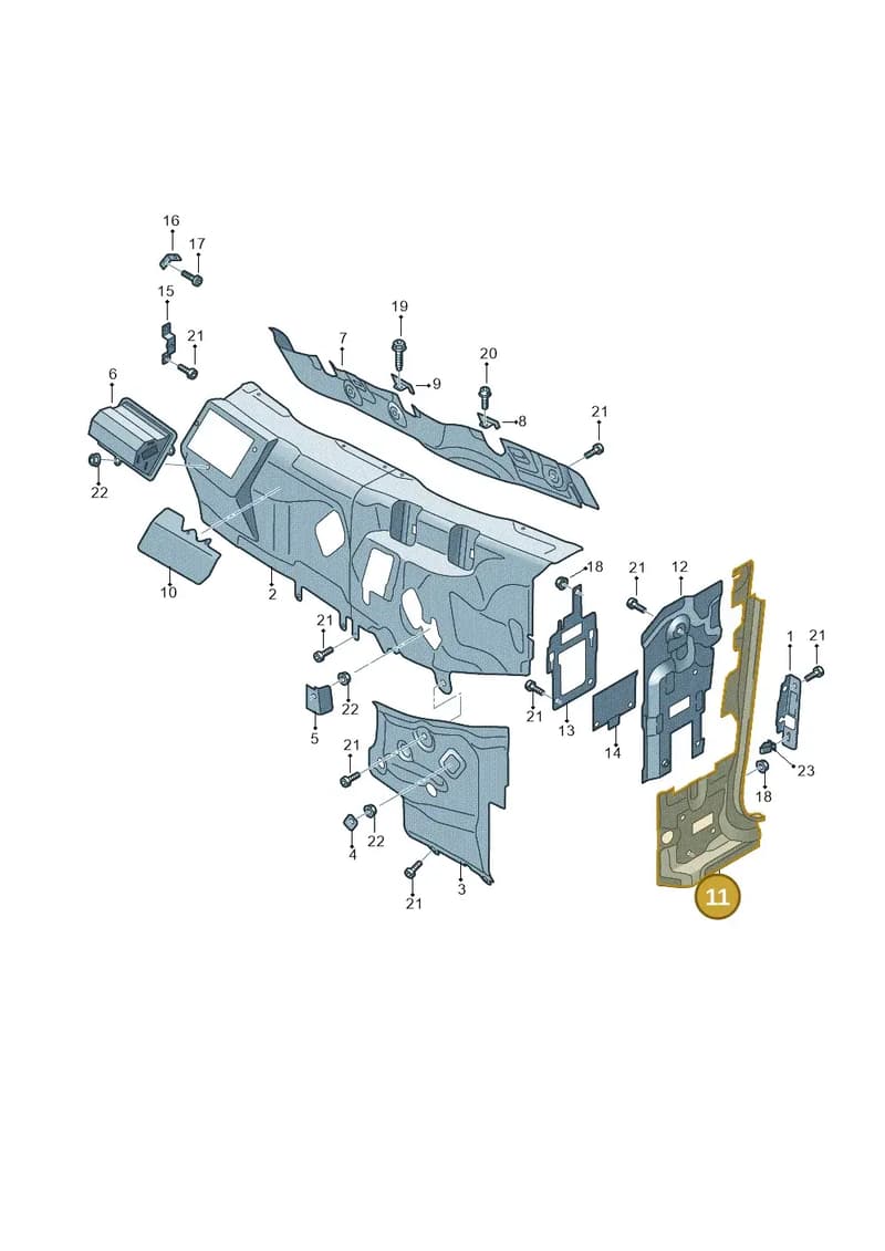 JNV809132 — Audi Q5 (2016-2025) diagram 896800055, position 11