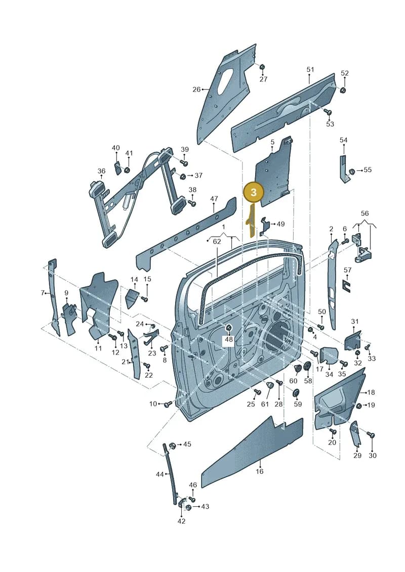 JNV831113 — Audi Q5 (2016-2025) diagram 896831000, position 3