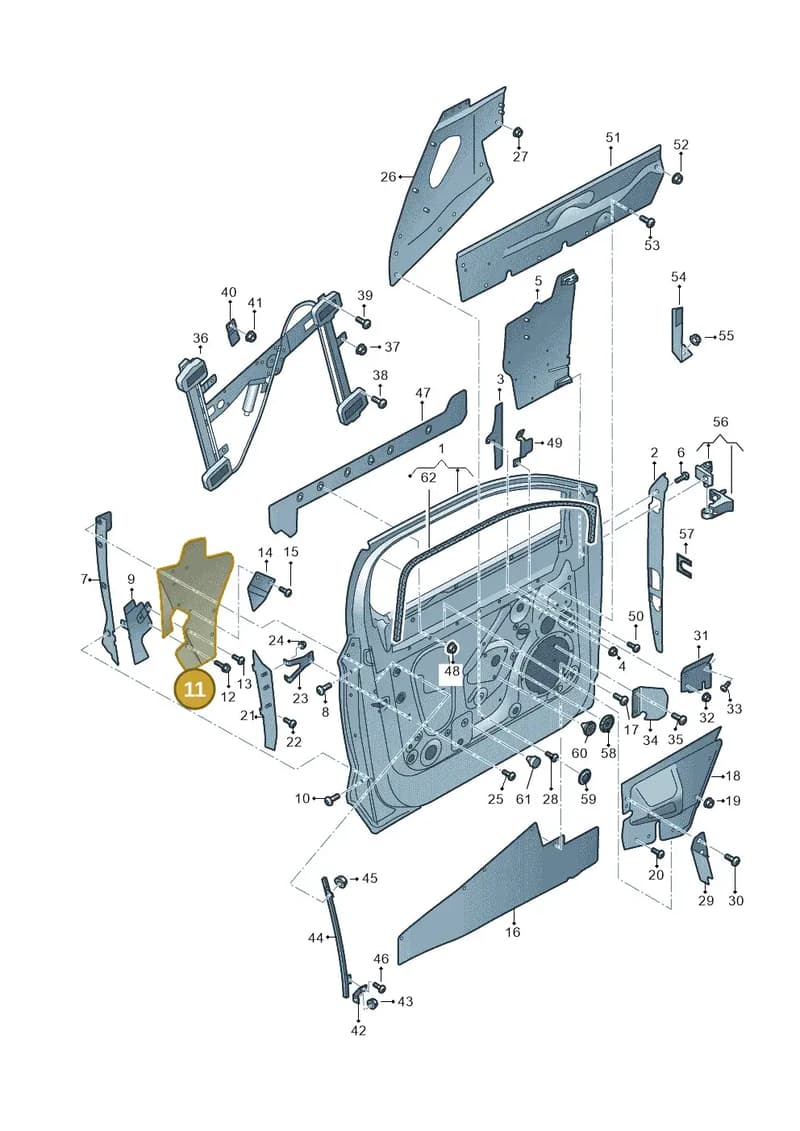 JNV831118 — Audi Q5 (2016-2025) diagram 896831000, position 11