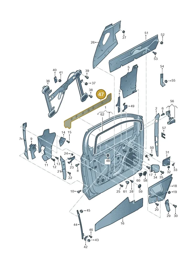JNV831216 — Audi Q5 (2016-2025) diagram 896831000, position 47