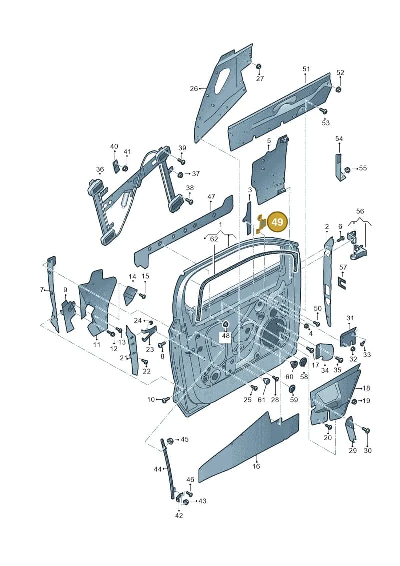 JNV831317 — Audi Q5 (2016-2025) diagram 896831000, position 49