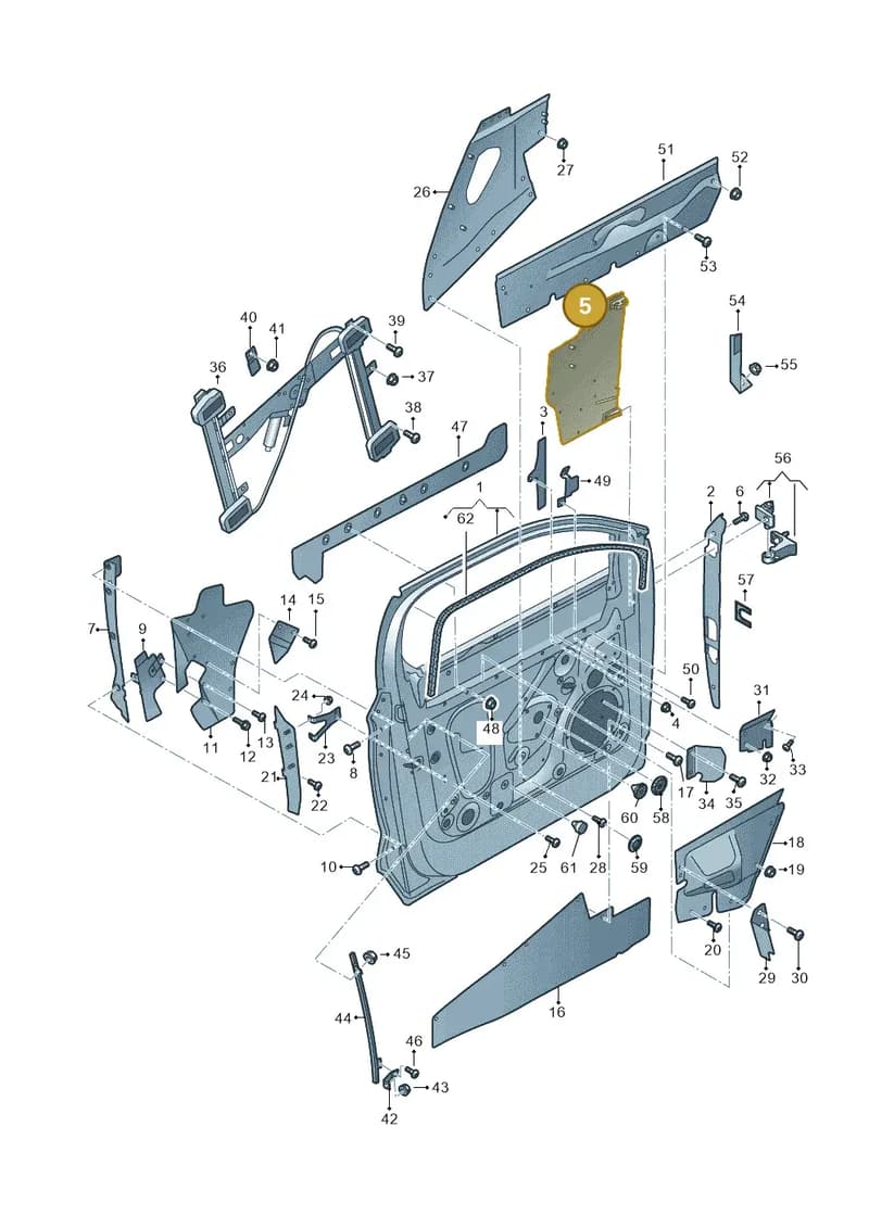 JNV831322 — Audi Q5 (2016-2025) diagram 896831000, position 5