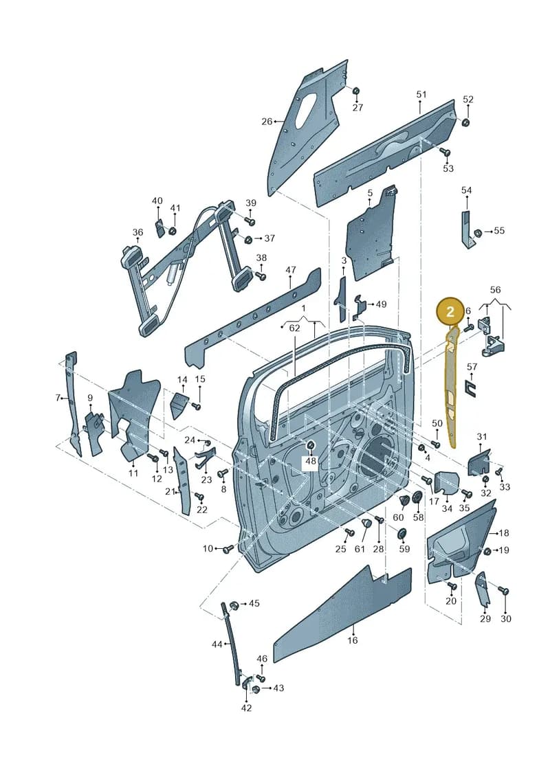JNV831323 — Audi Q5 (2016-2025) diagram 896831000, position 2