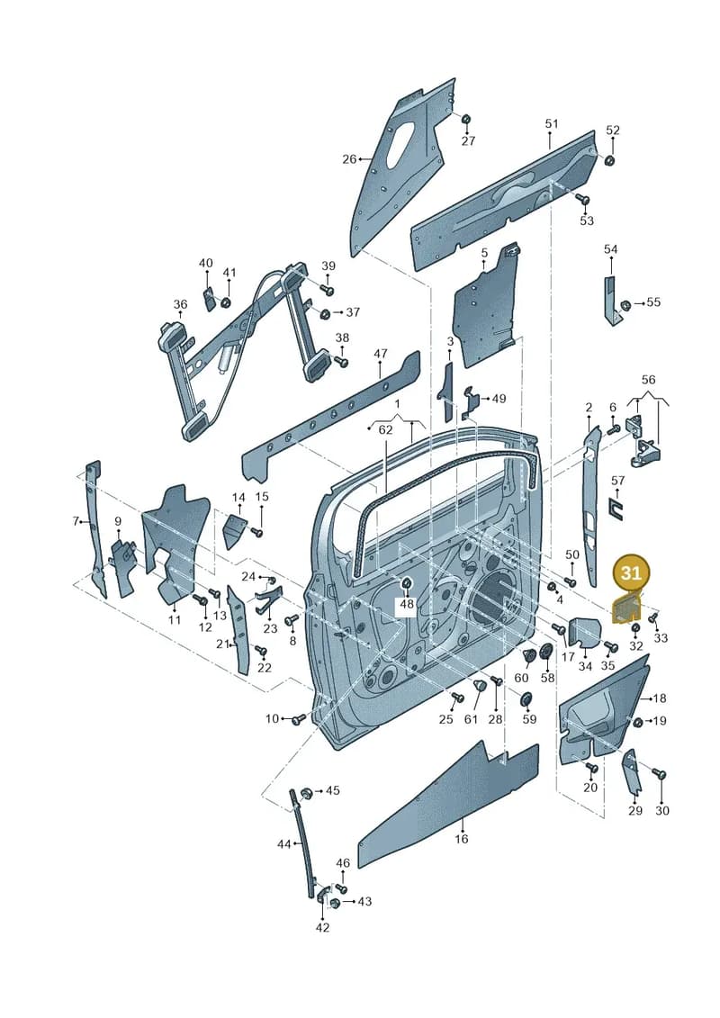 JNV831325 — Audi Q5 (2016-2025) diagram 896831000, position 31