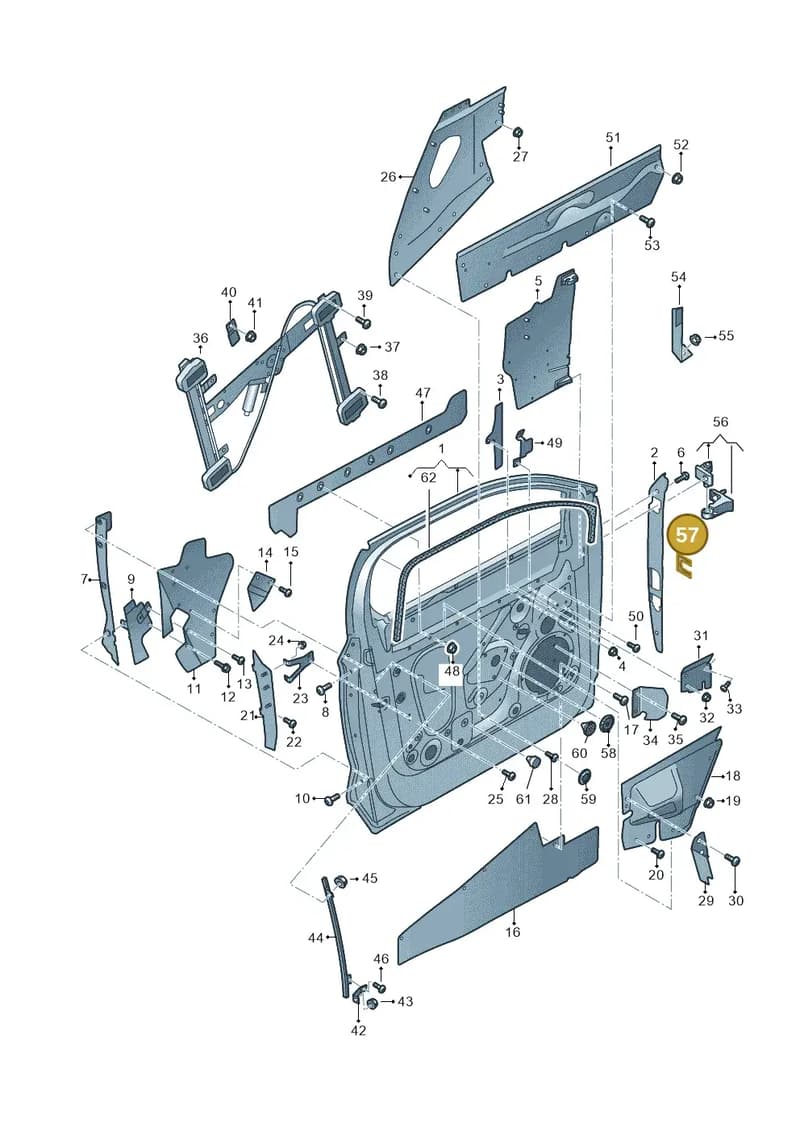 JNV831331 — Audi Q5 (2016-2025) diagram 896831000, position 57