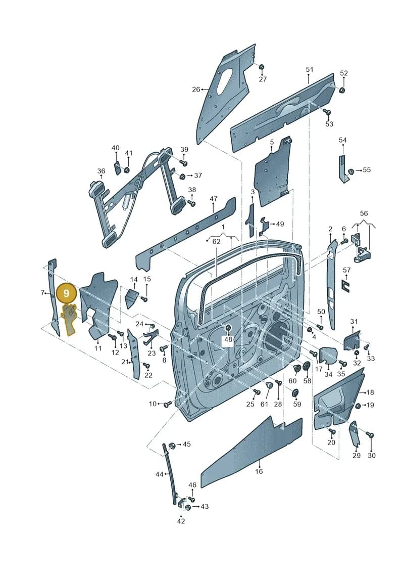 JNV831548 — Audi Q5 (2016-2025) diagram 896831000, position 9