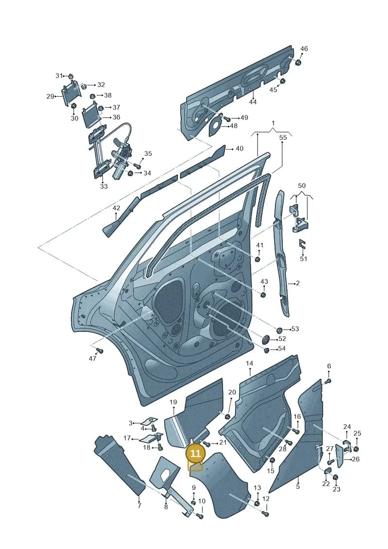 JNV833114 — Audi Q5 (2016-2025) diagram 896833000, position 11