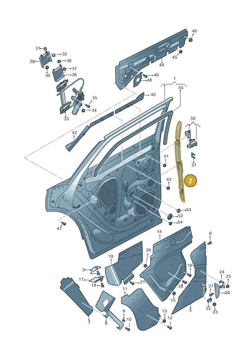 JNV833324 — Audi Q5 (2016-2025) diagram 896833000, position 2