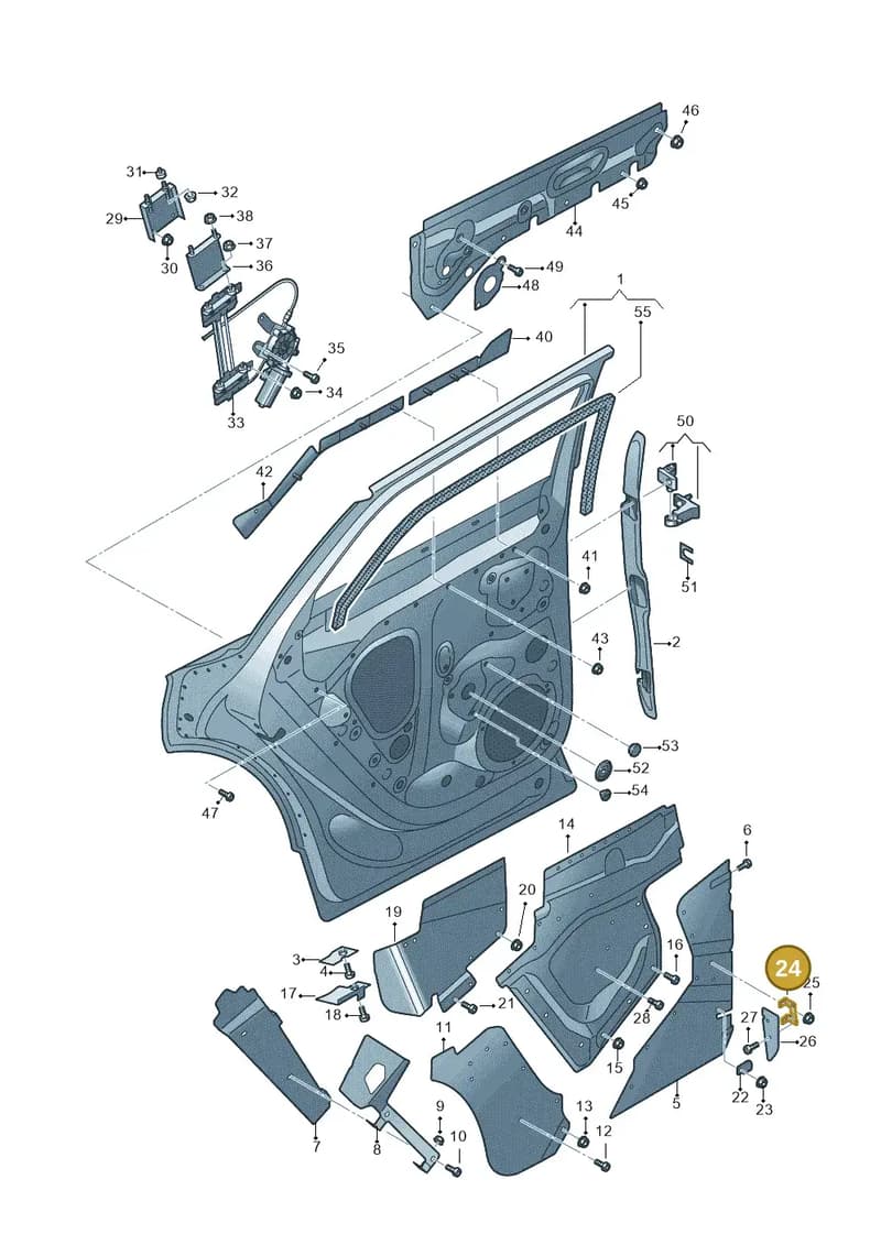JNV833325 — Audi Q5 (2016-2025) diagram 896833000, position 24