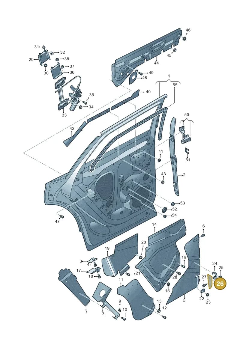 JNV833327 — Audi Q5 (2016-2025) diagram 896833000, position 26