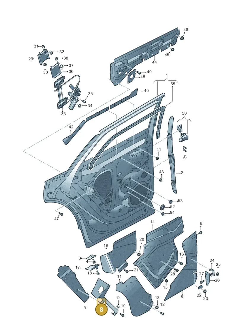 JNV833415 — Audi Q5 (2016-2025) diagram 896833000, position 8
