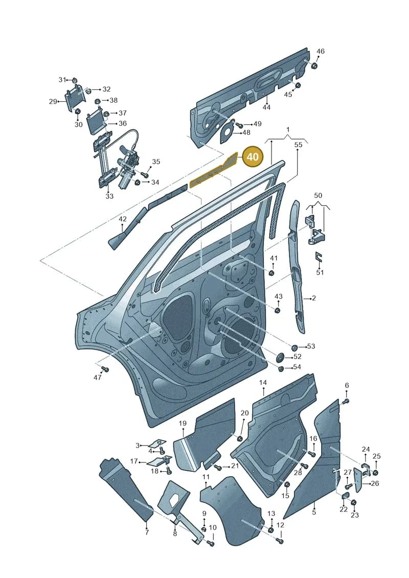 JNV833606 — Audi Q5 (2016-2025) diagram 896833000, position 40