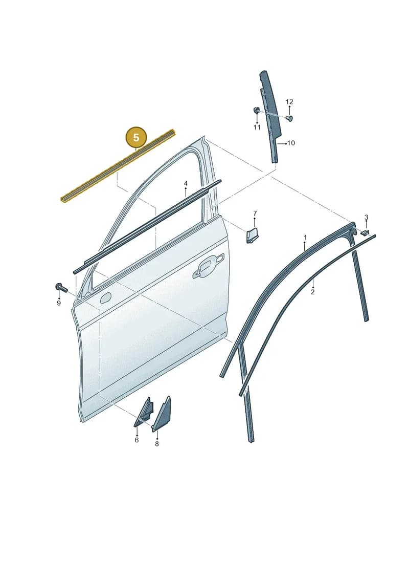 JNV837480 — Audi Q5 (2016-2025) diagram 896837400, position 5