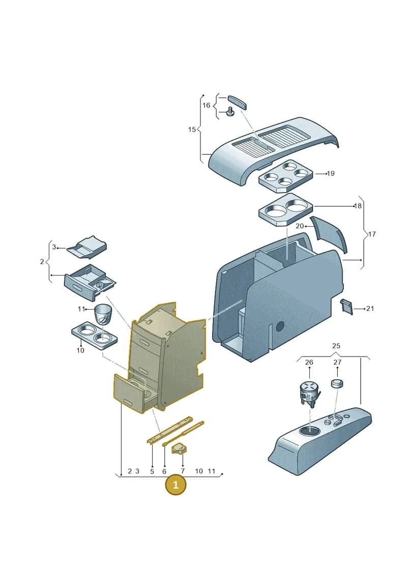 JNV862115E74 — Volkswagen Caravelle (2015-2019) diagram 731862550, position 1