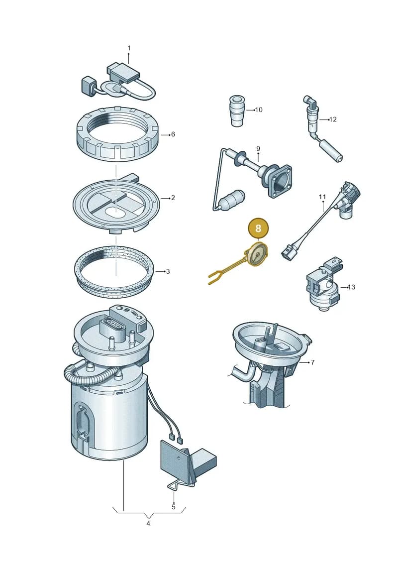JNV919045C — SEAT Altea XL (2013-) diagram 409919300, position 8