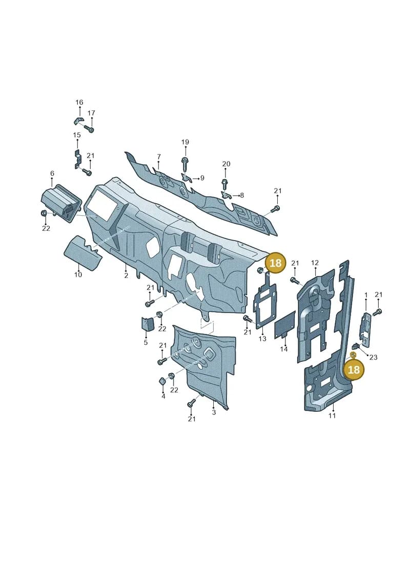 JNV955157A — Audi Q5 (2016-2025) diagram 896800055, position 18