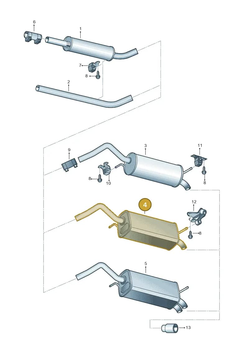 JZW253609DL — SEAT Ibiza (2012-) diagram 453253800, position 4