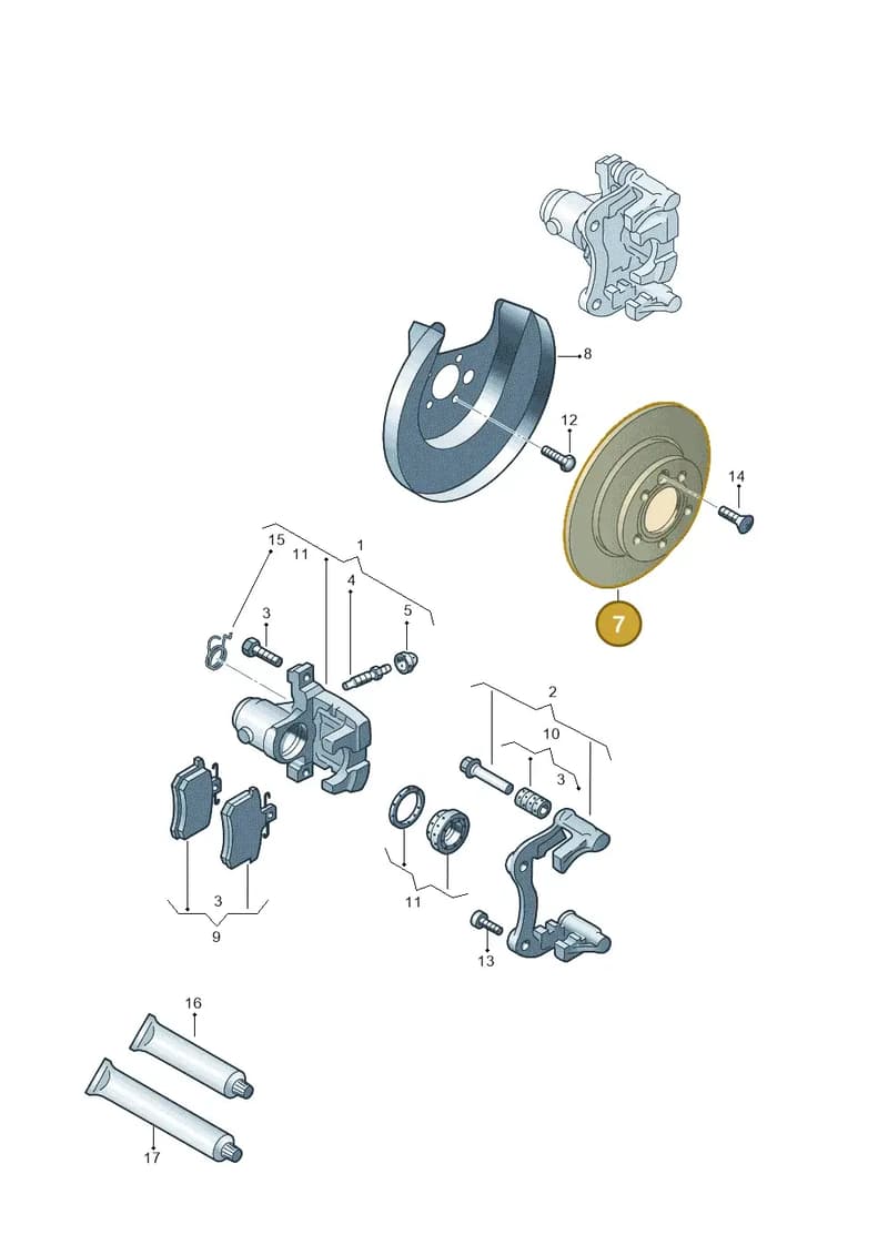 JZW698601AH — Skoda Fabia (2014-2022) diagram 792615600, position 7