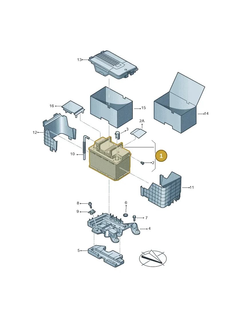 JZW915089C — Volkswagen Passat saloon (2010-2015) diagram 737915000, position 1