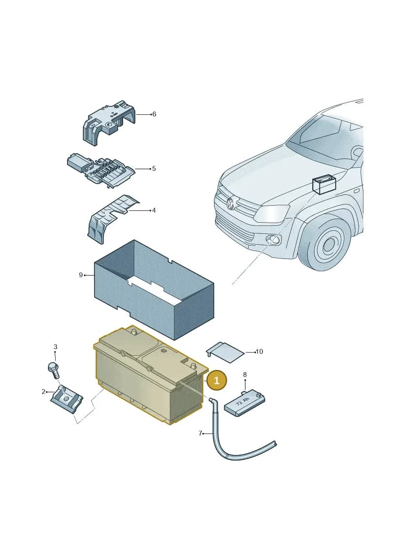 JZW915089C — Volkswagen Amarok (2016-2022) diagram 683915000, position 1