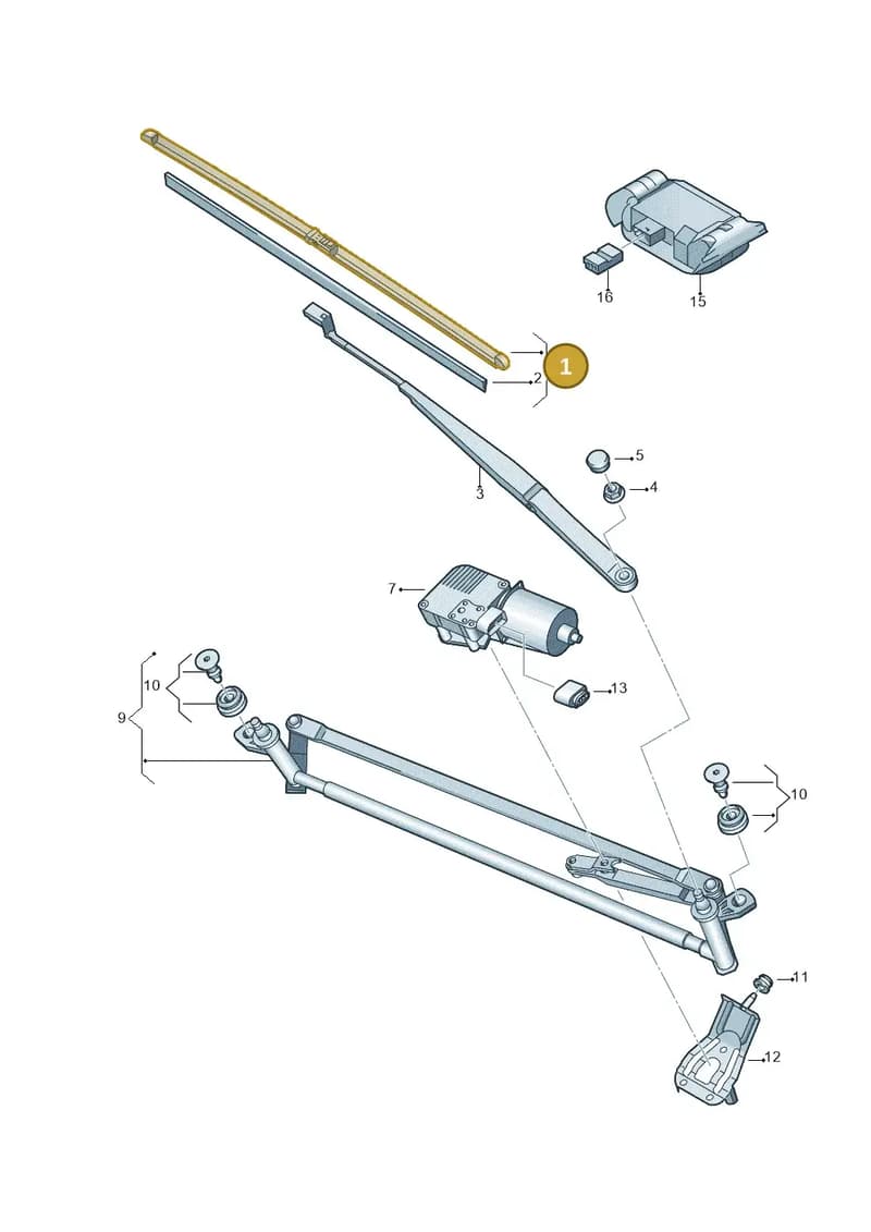 JZW998002L — Volkswagen TOURAN (2006-) diagram 615955020, position 1