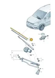 JZW998002L Volkswagen Wip Blade