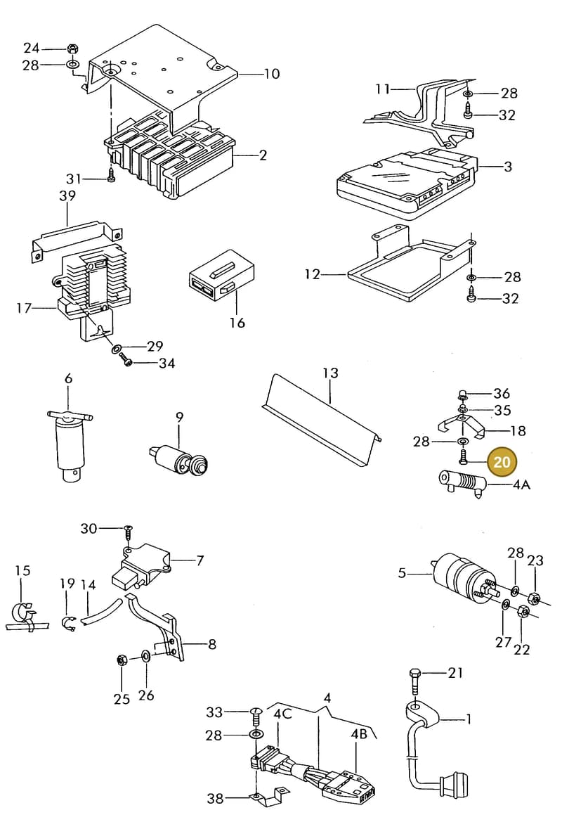 N0102071 — Volkswagen 325 platform diagram 311906100, position 20