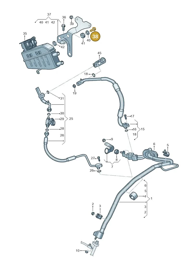 N01021729 — Audi A6 (2018-2025) diagram 435260850, position 38