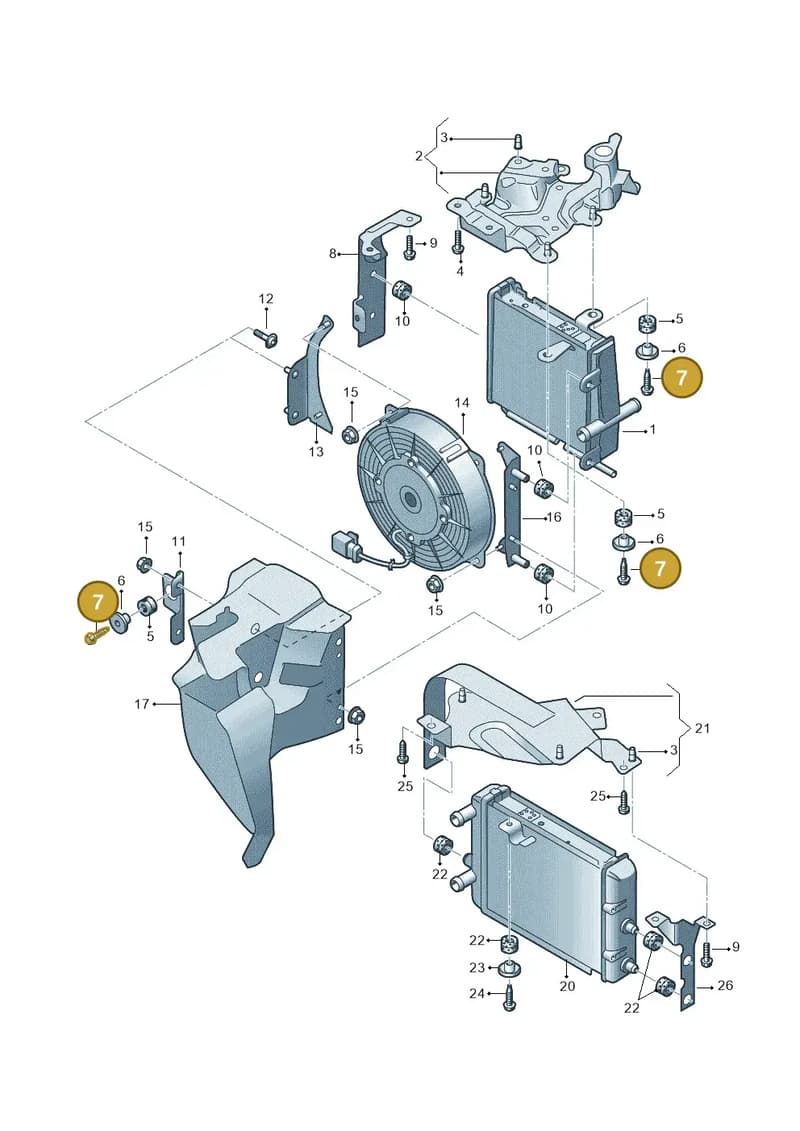N0102217 — Audi A8/S8/qu. lang    08> (2007-) diagram 291121740, position 7