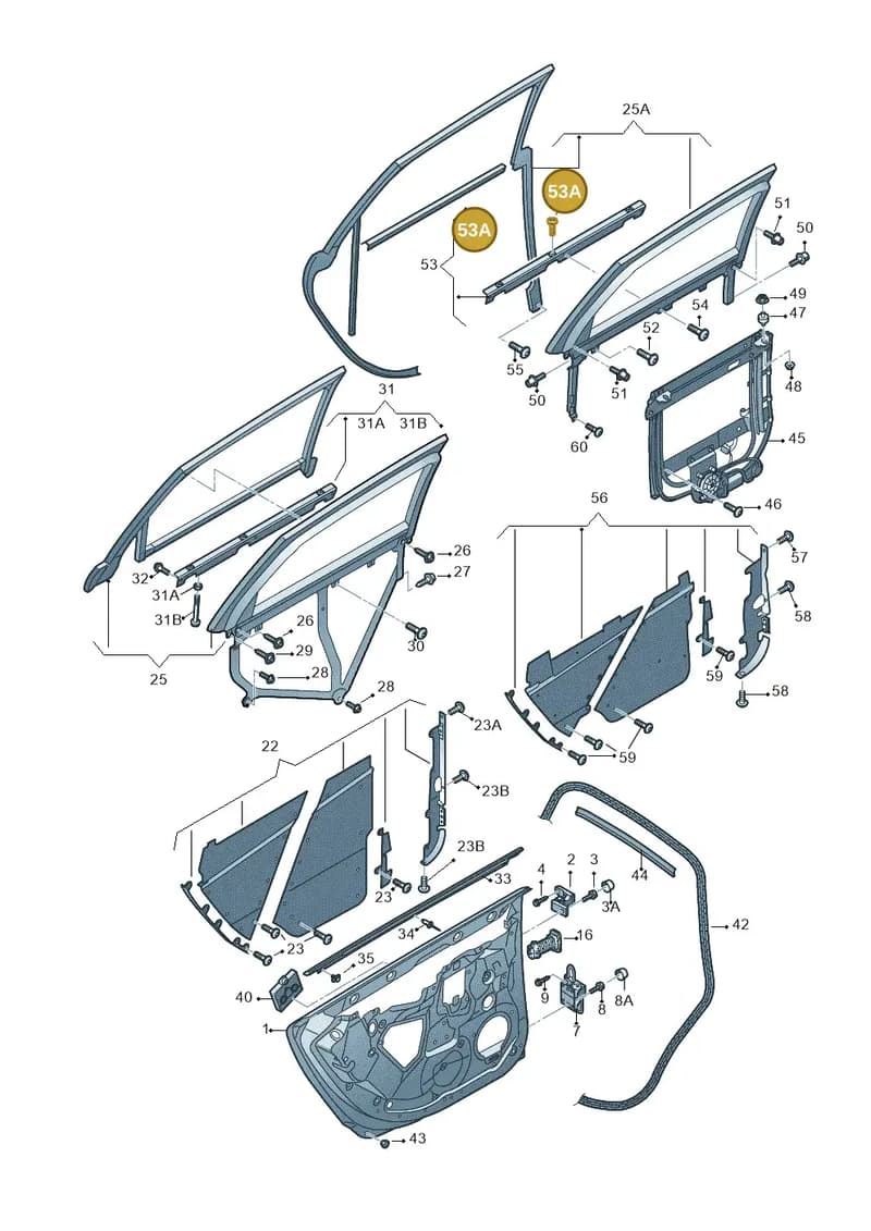 N0102217 — Audi A6 2.7 TDI (2008-2011) diagram 448833050, position 53A