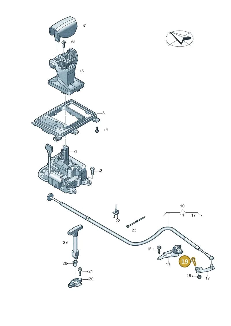 N0102217 — Audi R8 Spyder (2015-2024) diagram 872713100, position 19