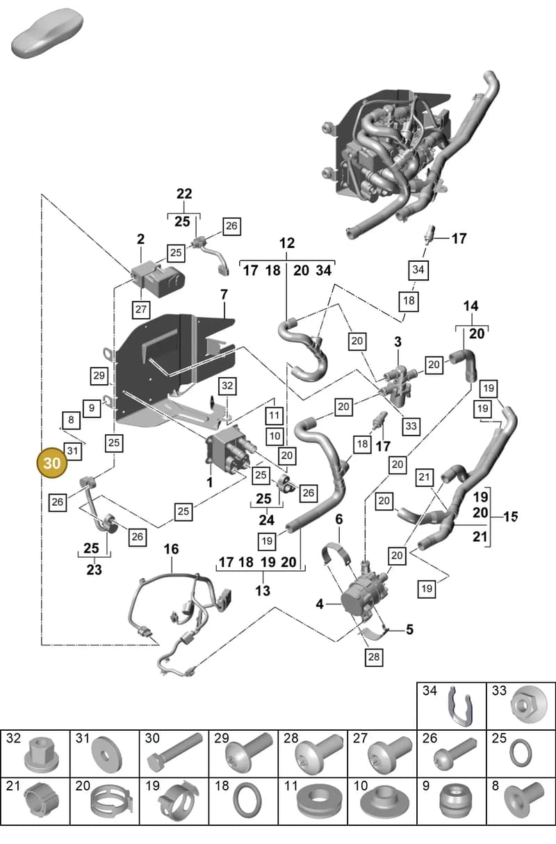 N0102217 — Porsche Panamera (2023-2025) diagram p58815300, position 30